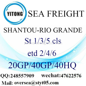 Shantou Porto Mar transporte de mercadorias para Rio Grande